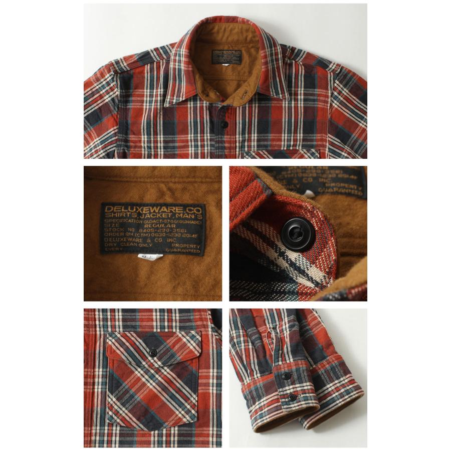 DELUXEWARE（デラックスウエア） ネルシャツ 2025秋冬 新作 HV-19A 20