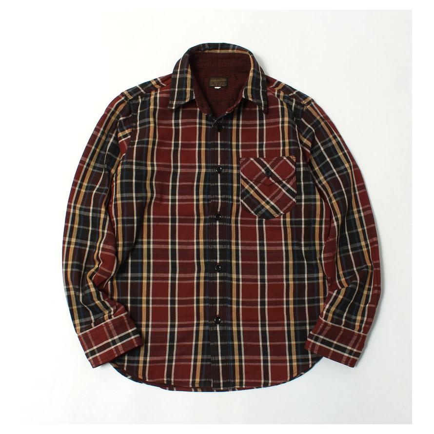 DELUXE WARE ネルシャツ DELUXEWARE デラックスウエア ネルシャツ ORANGE CHECK 長袖