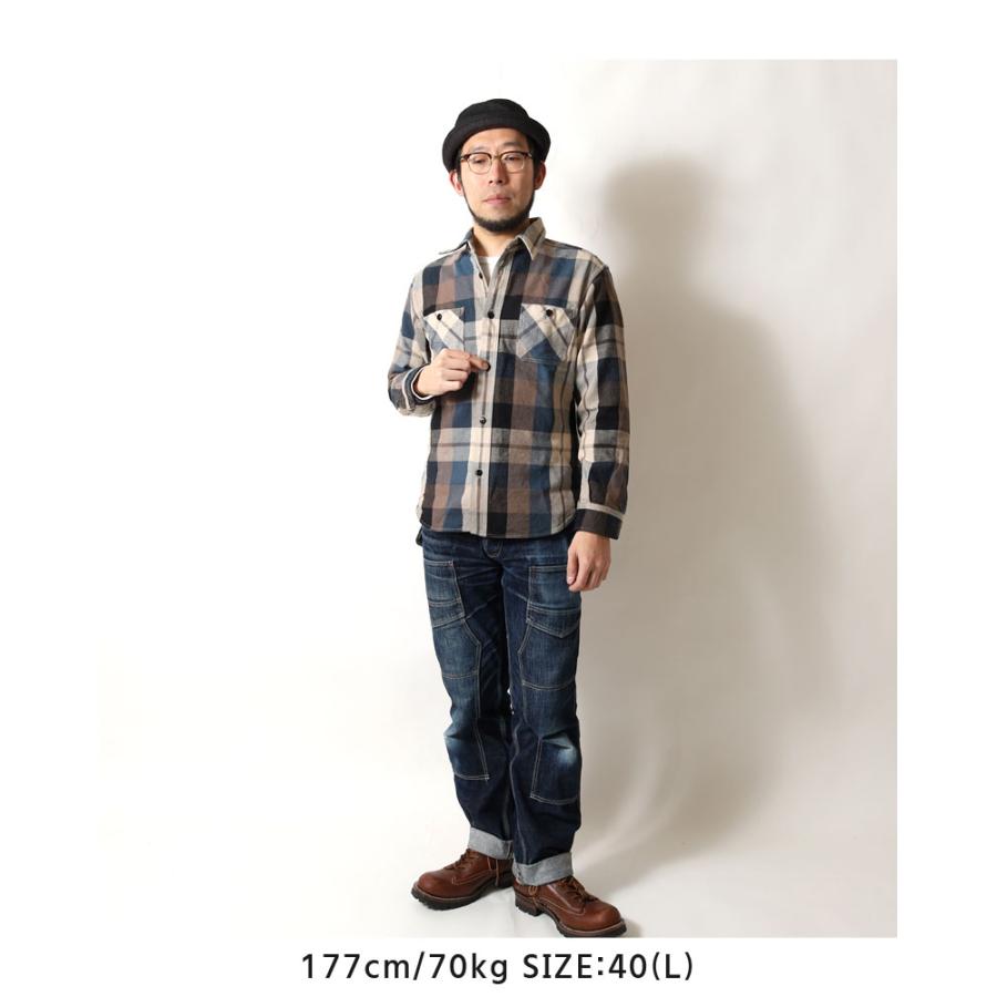 DELUXEWARE（デラックスウエア） ネルシャツ 2025秋冬 新作 HV-57