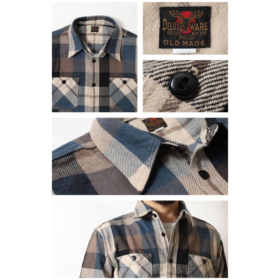 DELUXEWARE（デラックスウエア） ネルシャツ 2025秋冬 新作 HV-57