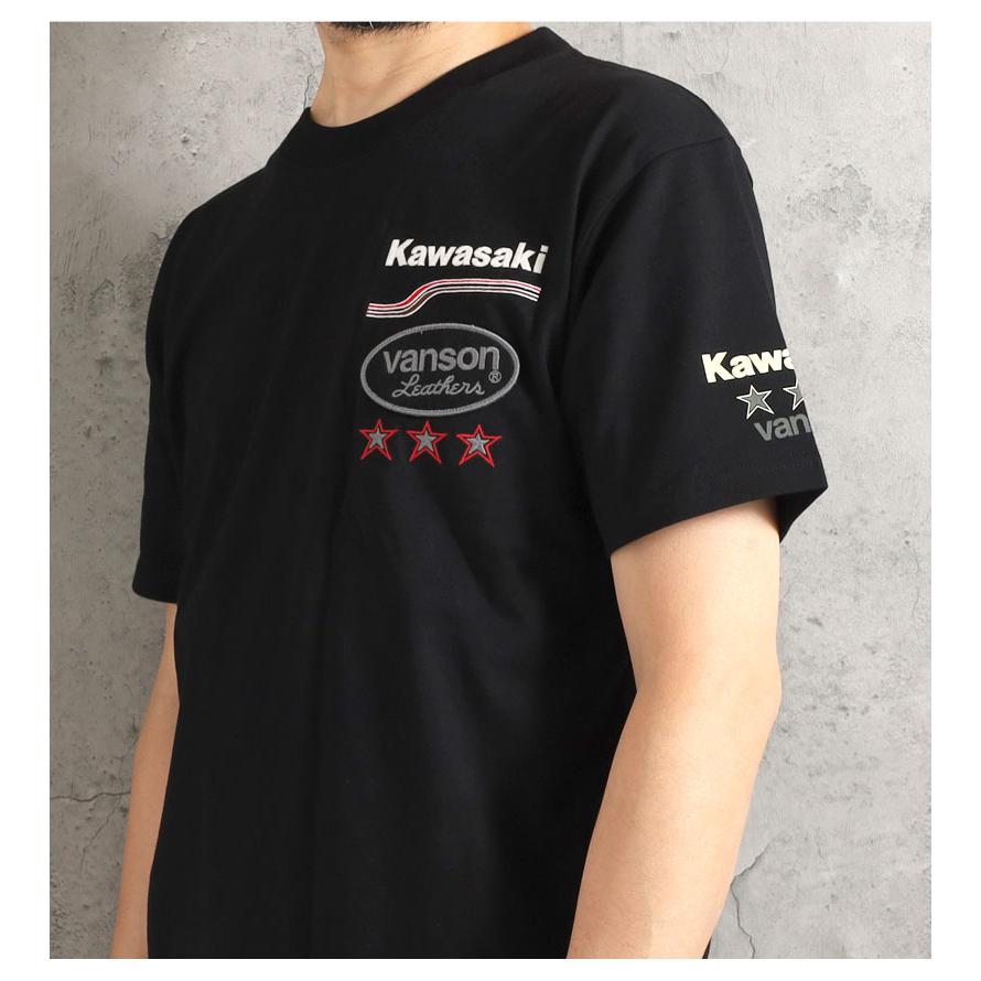 VANSON（バンソン） Tシャツ Kawasakiコラボ 2026春夏 新作 KMV-2601
