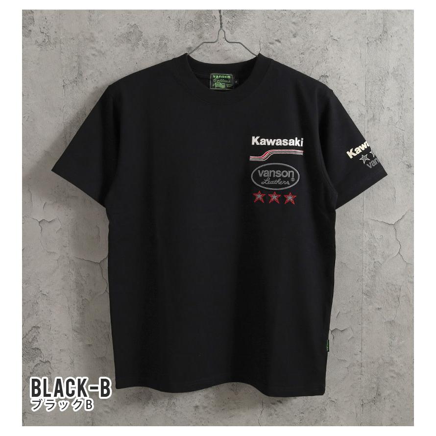 VANSON（バンソン） Tシャツ Kawasakiコラボ 2026春夏 新作 KMV-2601