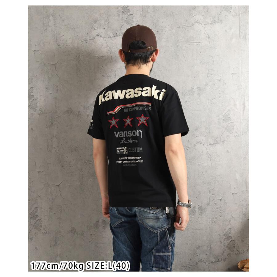VANSON（バンソン） Tシャツ Kawasakiコラボ 2026春夏 新作 KMV-2601