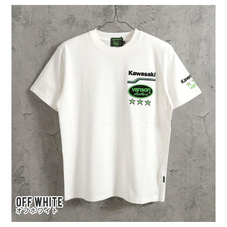 VANSON（バンソン） Tシャツ Kawasakiコラボ 2026春夏 新作 KMV-2601