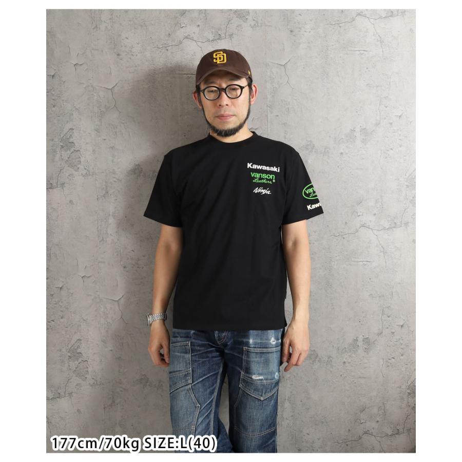 VANSON（バンソン） Tシャツ Kawasakiコラボ Ninjaロゴ 2026春夏 新作