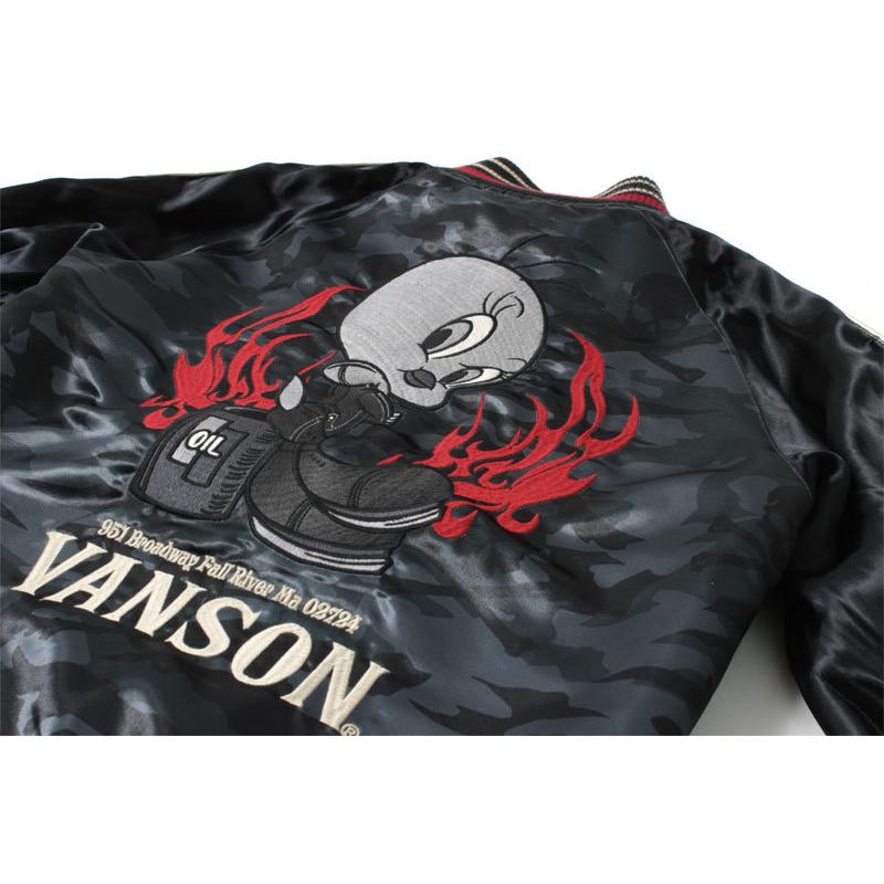 バンソン スカジャン ルーニーテューンズ 2021秋冬 新作 VANSON LTV-2124 バッグズバニー トゥイーティー 