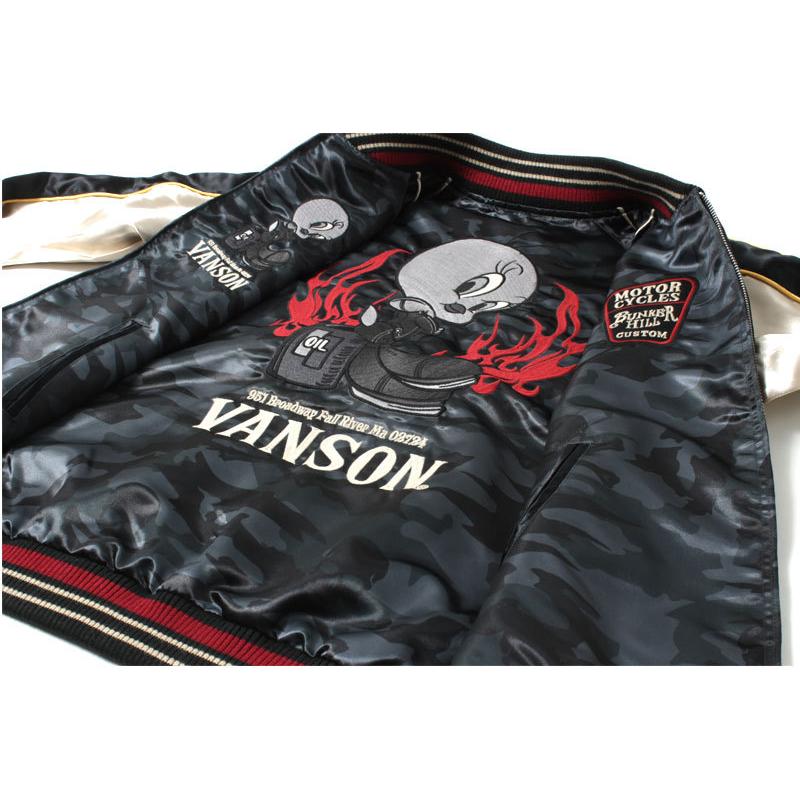 バンソン スカジャン ルーニーテューンズ 2021秋冬 新作 VANSON LTV-2124 バッグズバニー トゥイーティー 