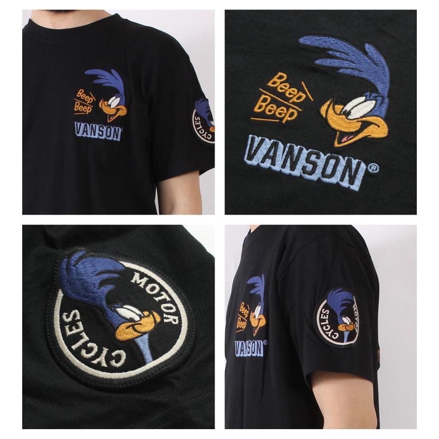 【てんトさん専用】vanson ルーニーテューンズ半袖Tシャツ　ロードランナー VANSON（バンソン） VANSON Tシャツ 半袖 ルーニーテューンズ ライダー