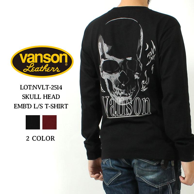 VANSON（バンソン） ロンT スカルヘッド 2025秋冬 新作 NVLT-2514 