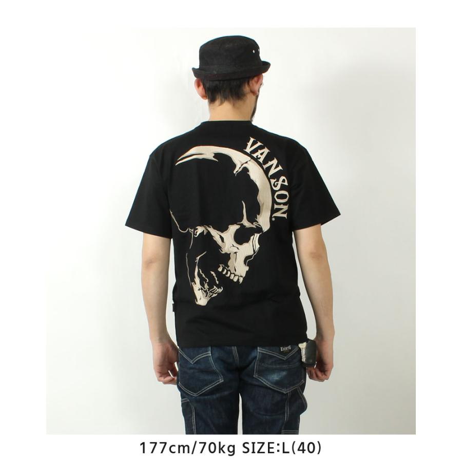 VANSON（バンソン） Tシャツ BIGスカル 2025春夏 新作 NVST-2506