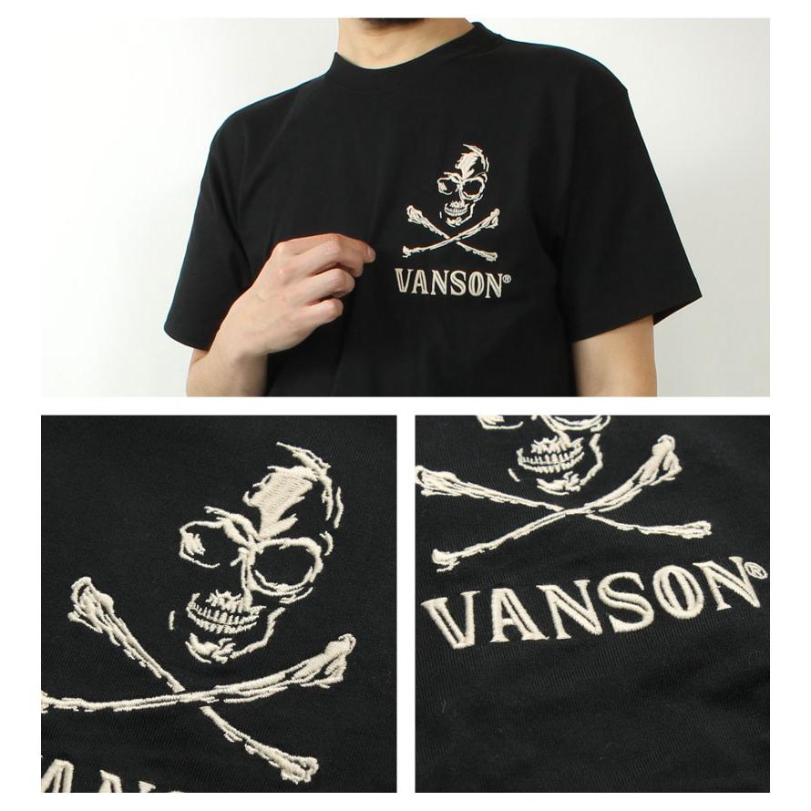 VANSON（バンソン） Tシャツ BIGスカル 2025春夏 新作 NVST-2506