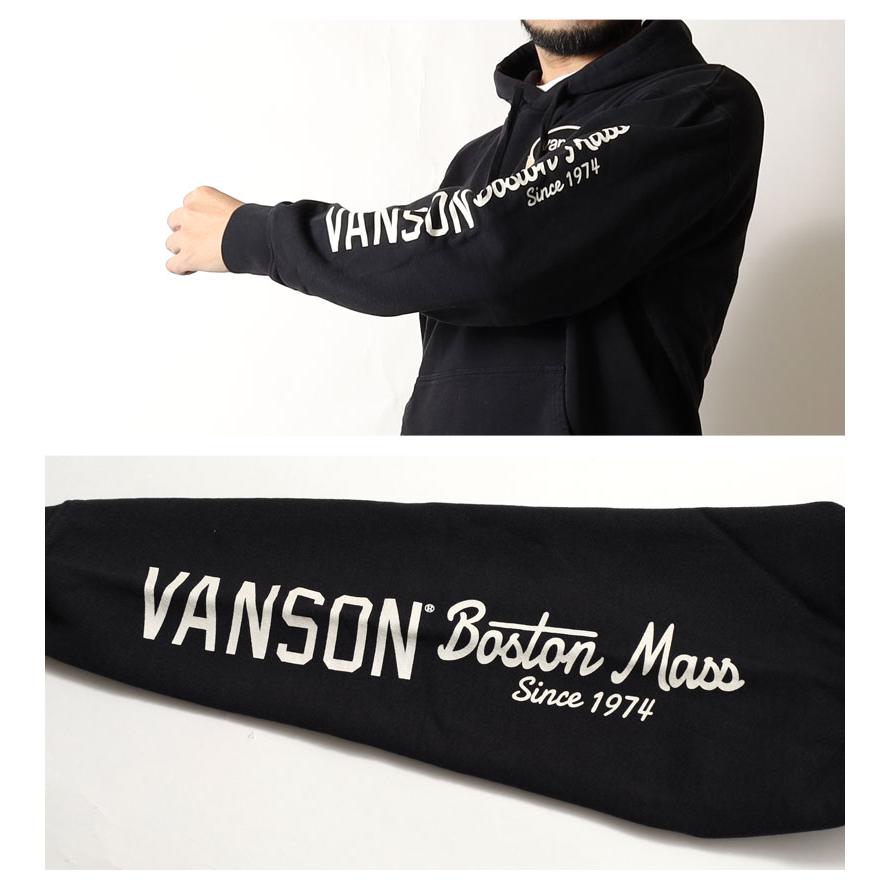 VANSON（バンソン） パーカー USA製 ロゴ メンズ アメカジ プリント