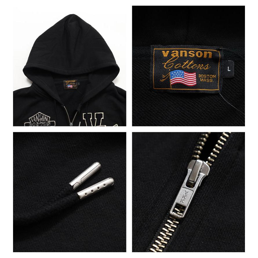 VANSON（バンソン） ジップパーカー 2025秋冬 新作 プレミアムライン