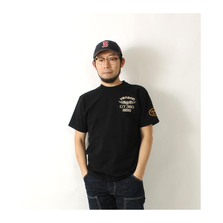 VANSON（バンソン） Tシャツ スズキコラボ GT380 サンパチ 2024春夏