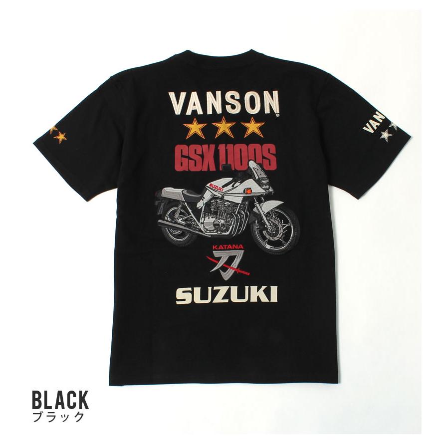 VANSON バンソン Tシャツ スズキコラボ GSX1100S カタナ 2024春 VANSON バンソン Tシャツ スズキコラボ GSX1100S カタナ 2024春