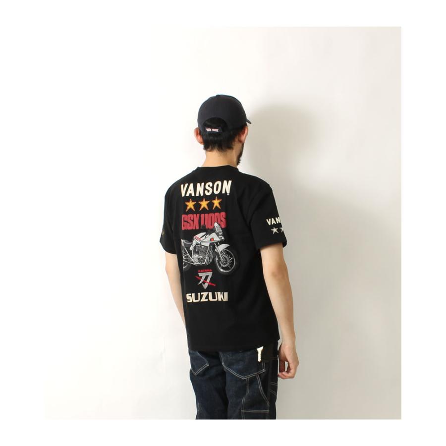 VANSON バンソン Tシャツ スズキコラボ GSX1100S カタナ 2024春 VANSON バンソン Tシャツ スズキコラボ GSX1100S カタナ 2024春
