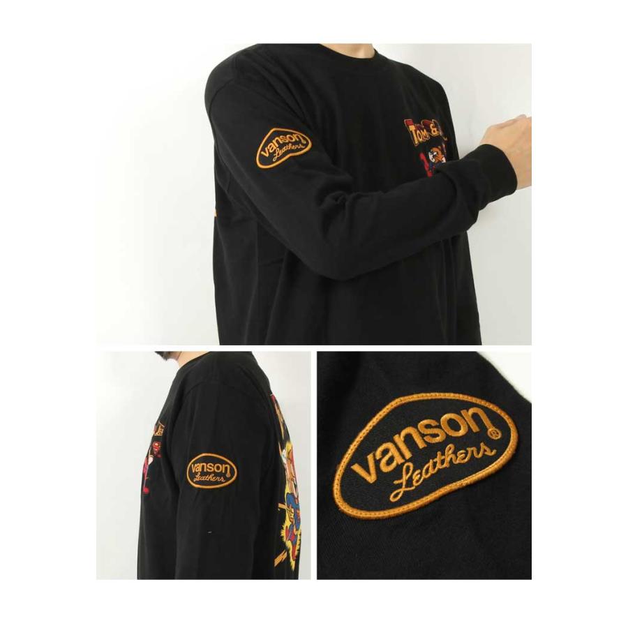 定価16万☆試着のみ極美品☆バンソン☆別注カスタム☆9TJ☆サイズ44☆スエード VANSON（バンソン） ロンT トムとジェリー ワーナー100周年モデル