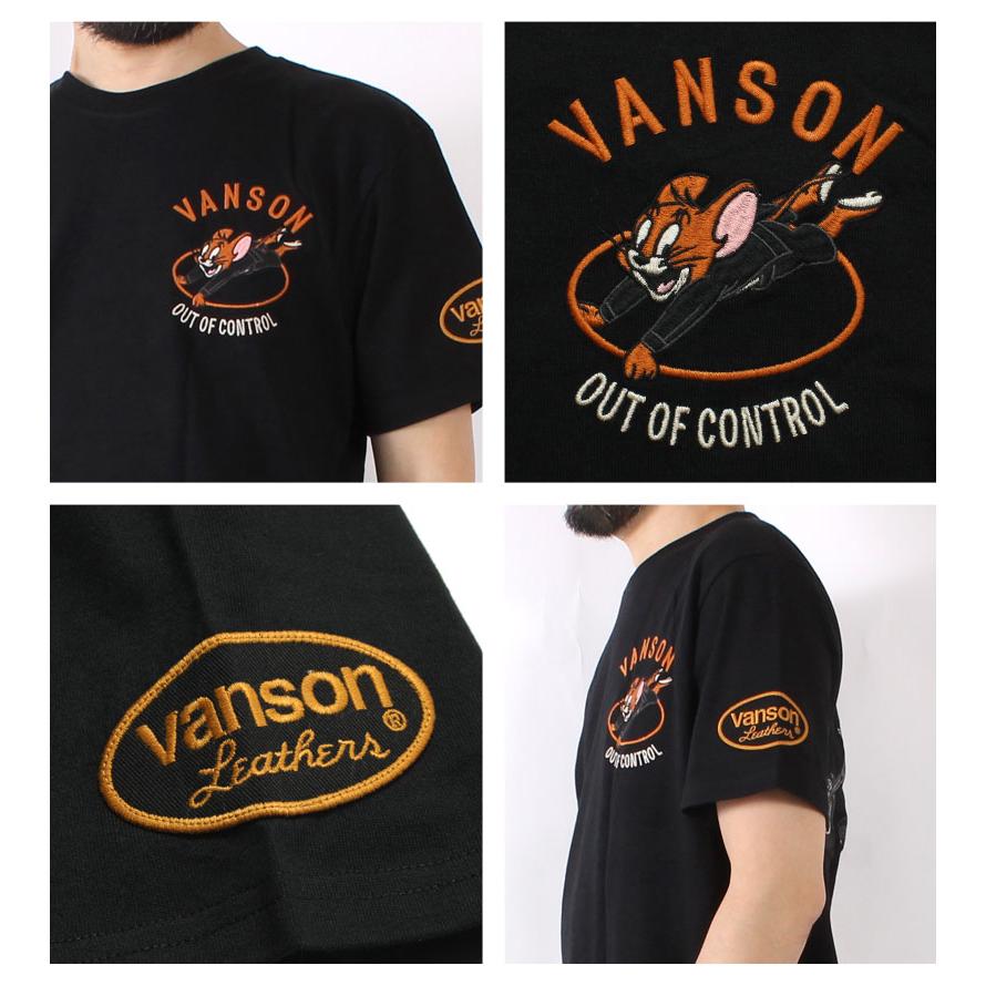 VANSON（バンソン） Tシャツ トムとジェリー バイク 2025春夏 新作 TJV
