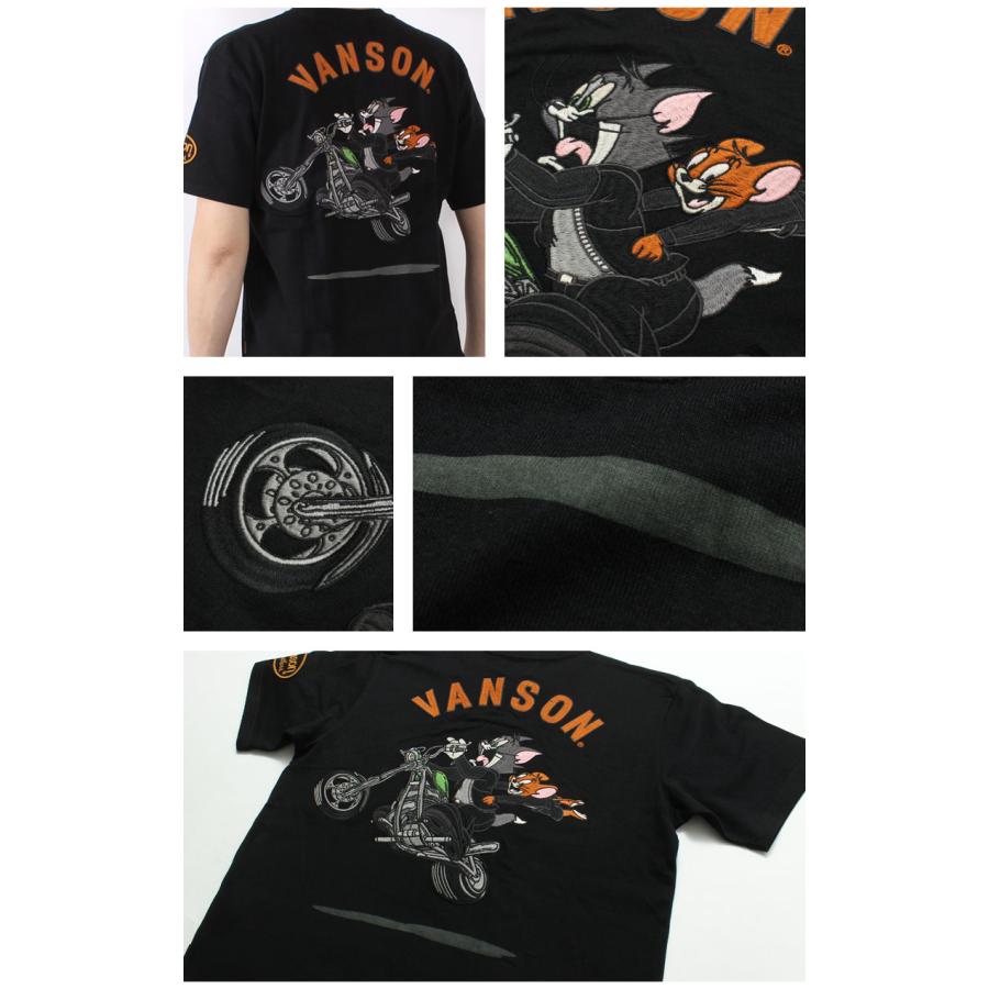 VANSON（バンソン） Tシャツ トムとジェリー バイク 2025春夏 新作 TJV