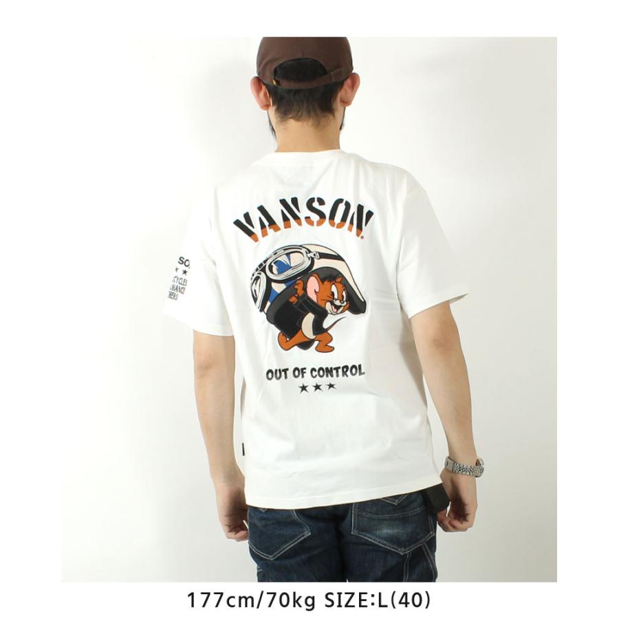 VANSON（バンソン） Tシャツ トムとジェリー ヘルメット 2025春夏 新作
