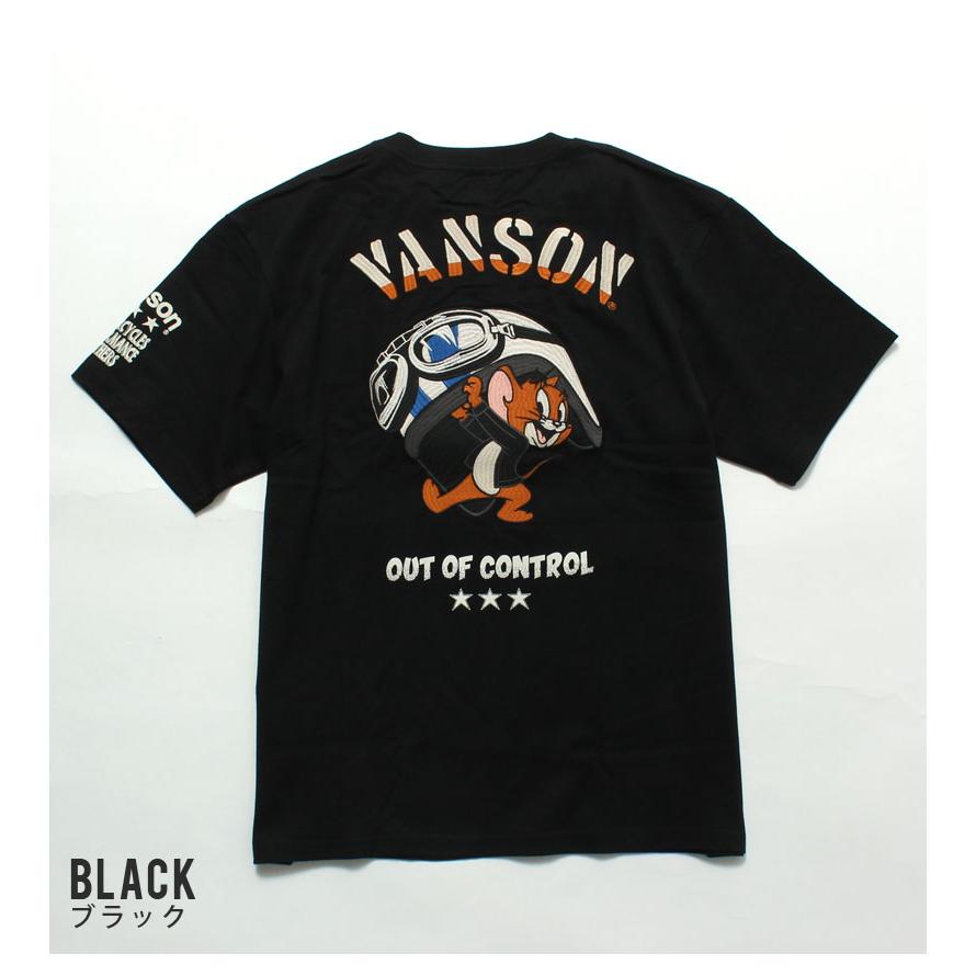 VANSON（バンソン） Tシャツ トムとジェリー ヘルメット 2025春夏 新作