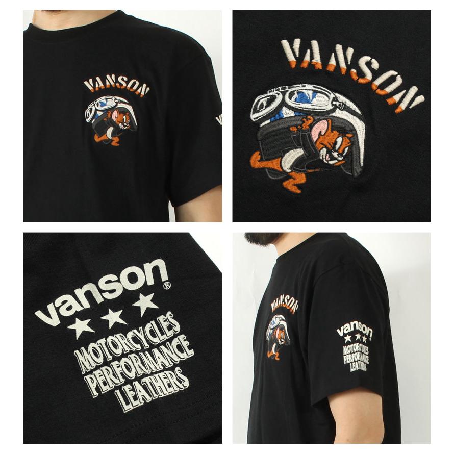 VANSON（バンソン） Tシャツ トムとジェリー ヘルメット 2025春夏 新作