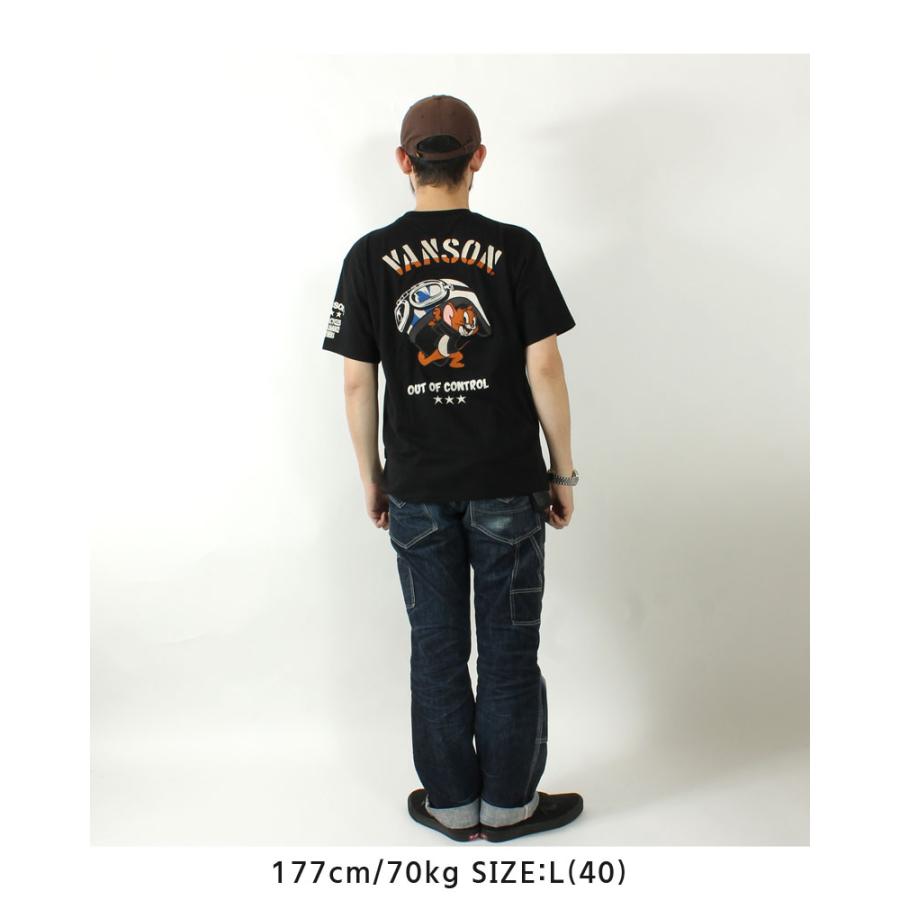 VANSON（バンソン） Tシャツ トムとジェリー ヘルメット 2025春夏 新作