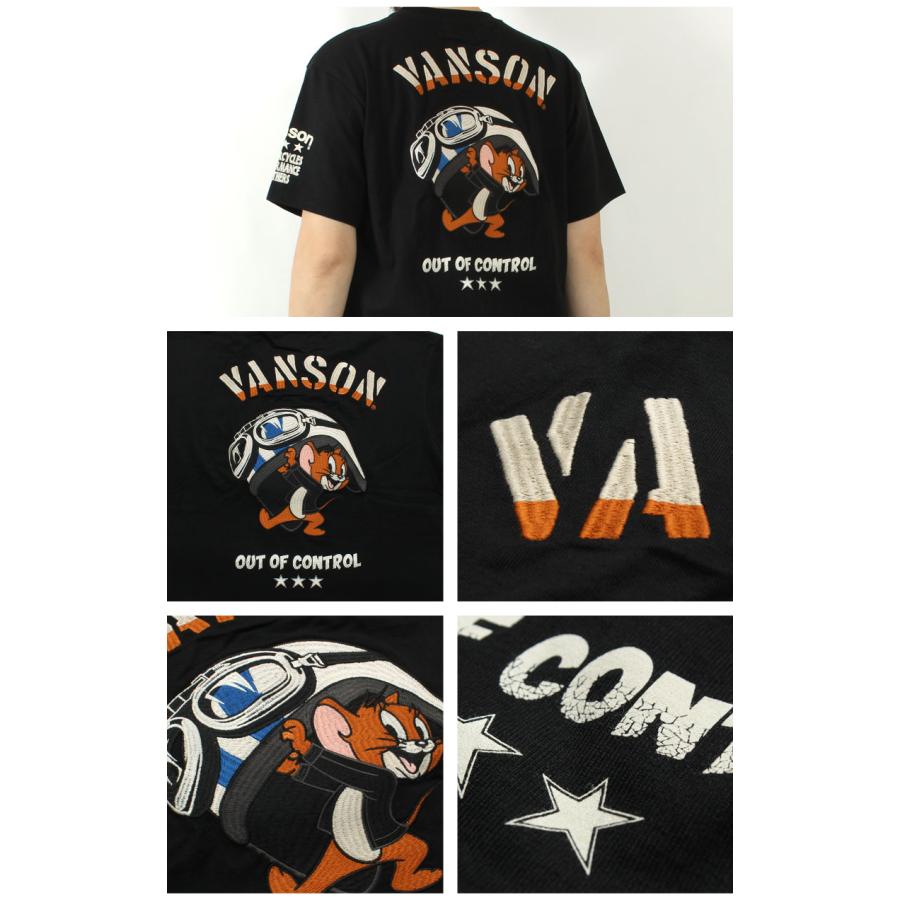 VANSON（バンソン） Tシャツ トムとジェリー ヘルメット 2025春夏 新作