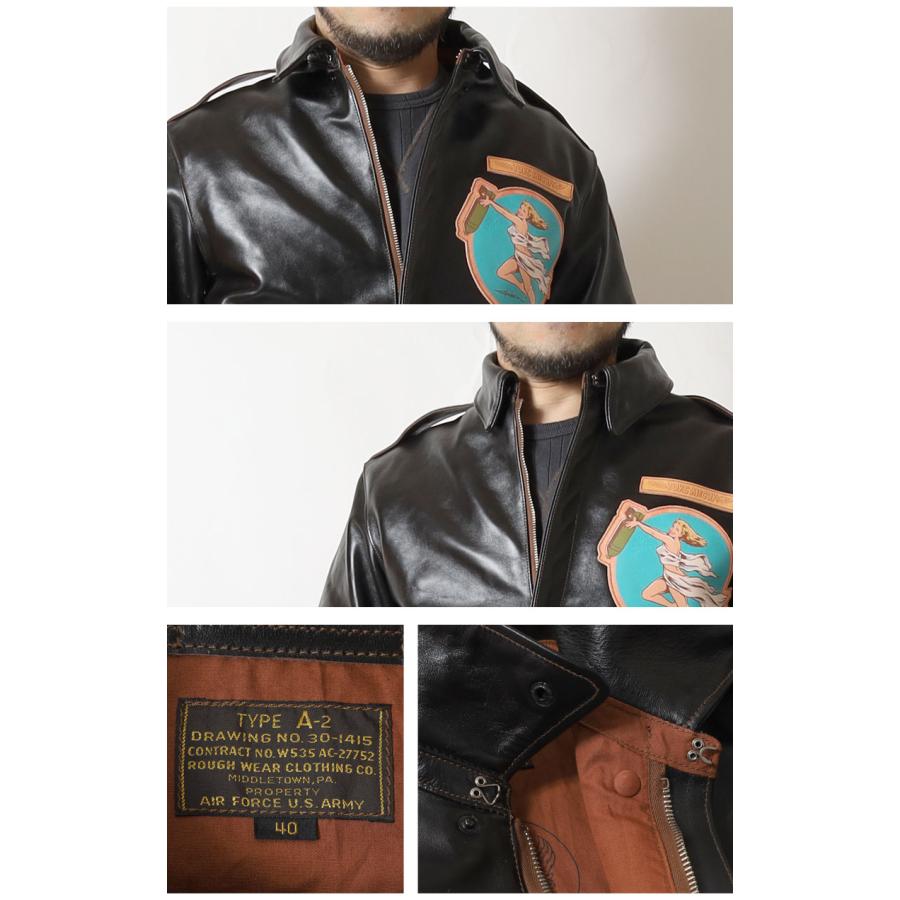 U.S. ARMY AIR FORCE♦A-2 本革 フライトジャケット 茶 M 渋い光沢が特徴です！【アメリカの軍服】旧陸軍航空隊A-2レザー