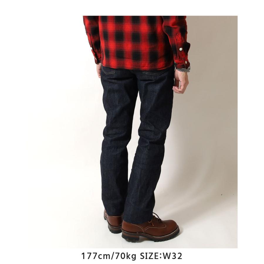 エイトジー ジーンズ メンズ 日本製 チェーンステッチ レギュラーストレート ワンウォッシュ 生デニム デニム 国産 アメカジ EIGHT-G ゼロシリーズ ZERO-003 | EIGHT-G | 13