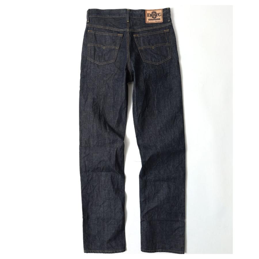 エイトジー ジーンズ メンズ 日本製 チェーンステッチ レギュラーストレート ワンウォッシュ 生デニム デニム 国産 アメカジ EIGHT-G ゼロシリーズ ZERO-003 | EIGHT-G | 05