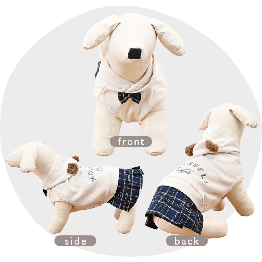 ココアトワ] くまみみプリーツスカートワンピース cocoAtoi アイボリー