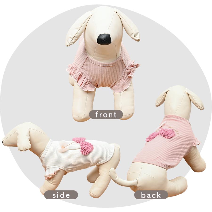 ココアトワ] ハートチェリー タンクトップ cocoAtoi さくらんぼ 犬 服