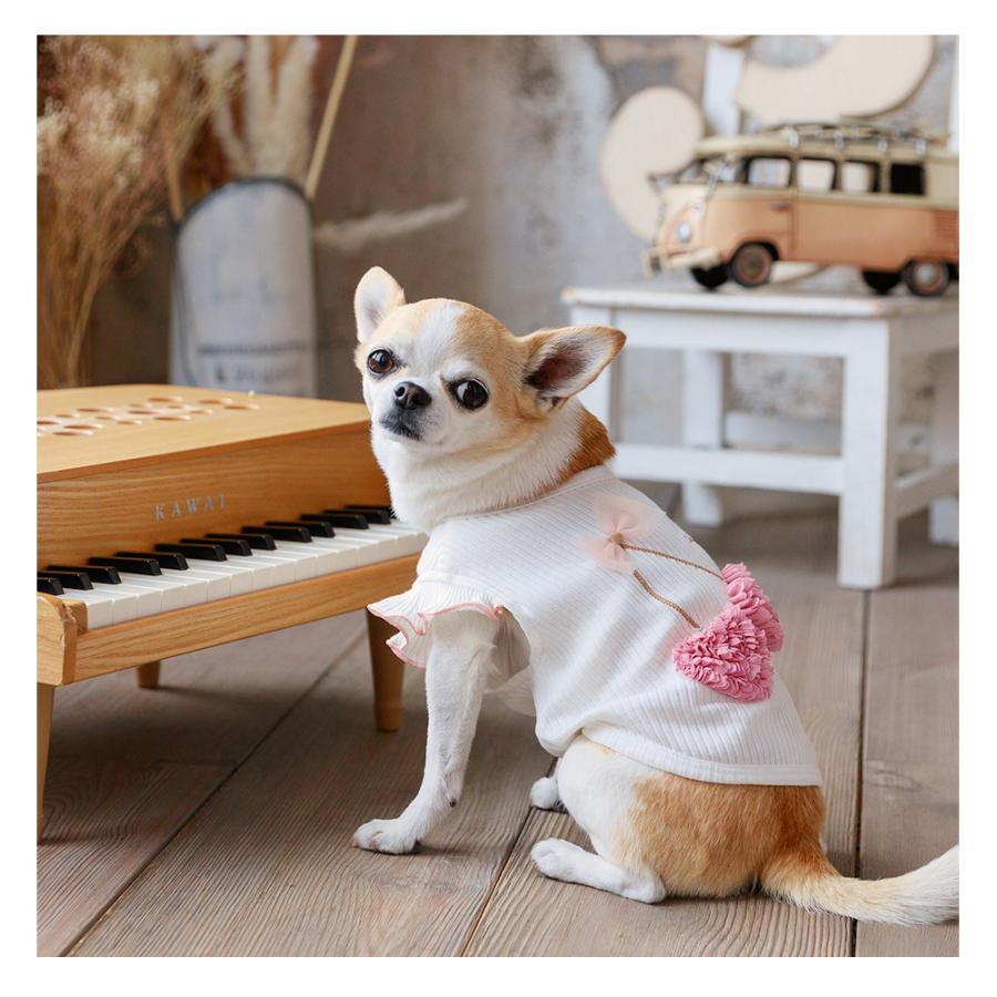ココアトワ] ハートチェリー タンクトップ cocoAtoi さくらんぼ 犬 服