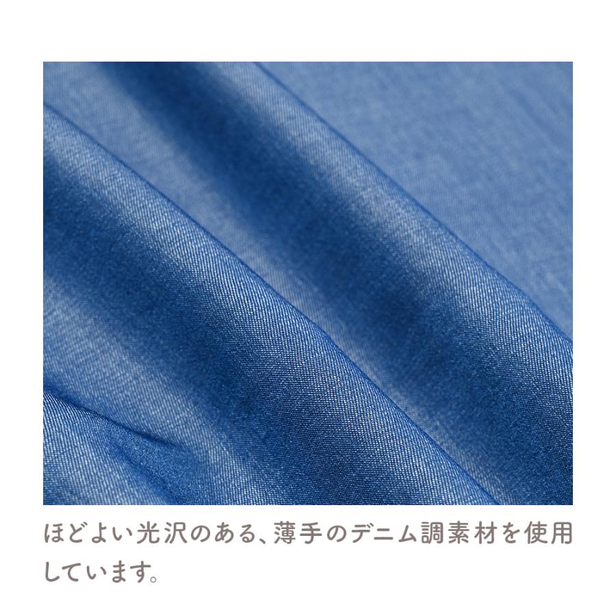 ココアトワ]リボンダンガリーワンピース cocoAtoi デニム調 犬 服