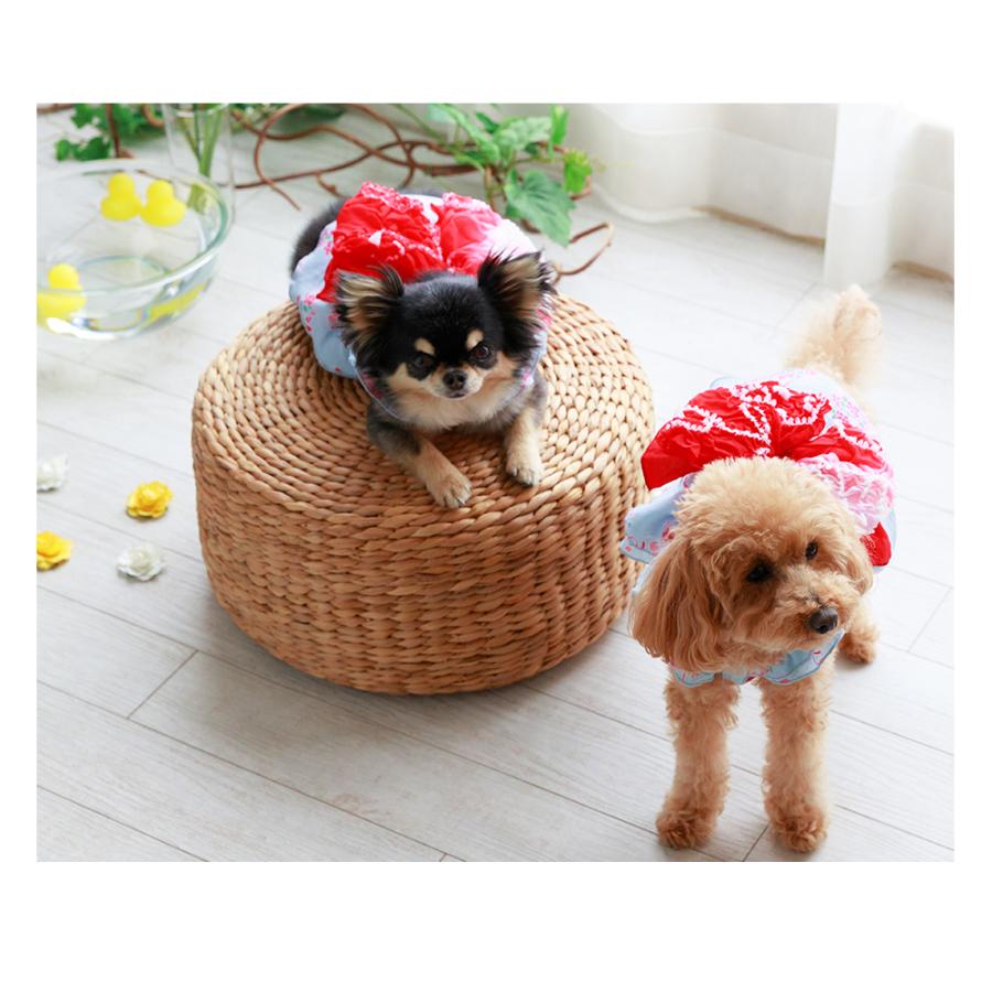 ココアトワ]サンドレスゆかた さくらんブーケ cocoAtoi 浴衣 犬 服