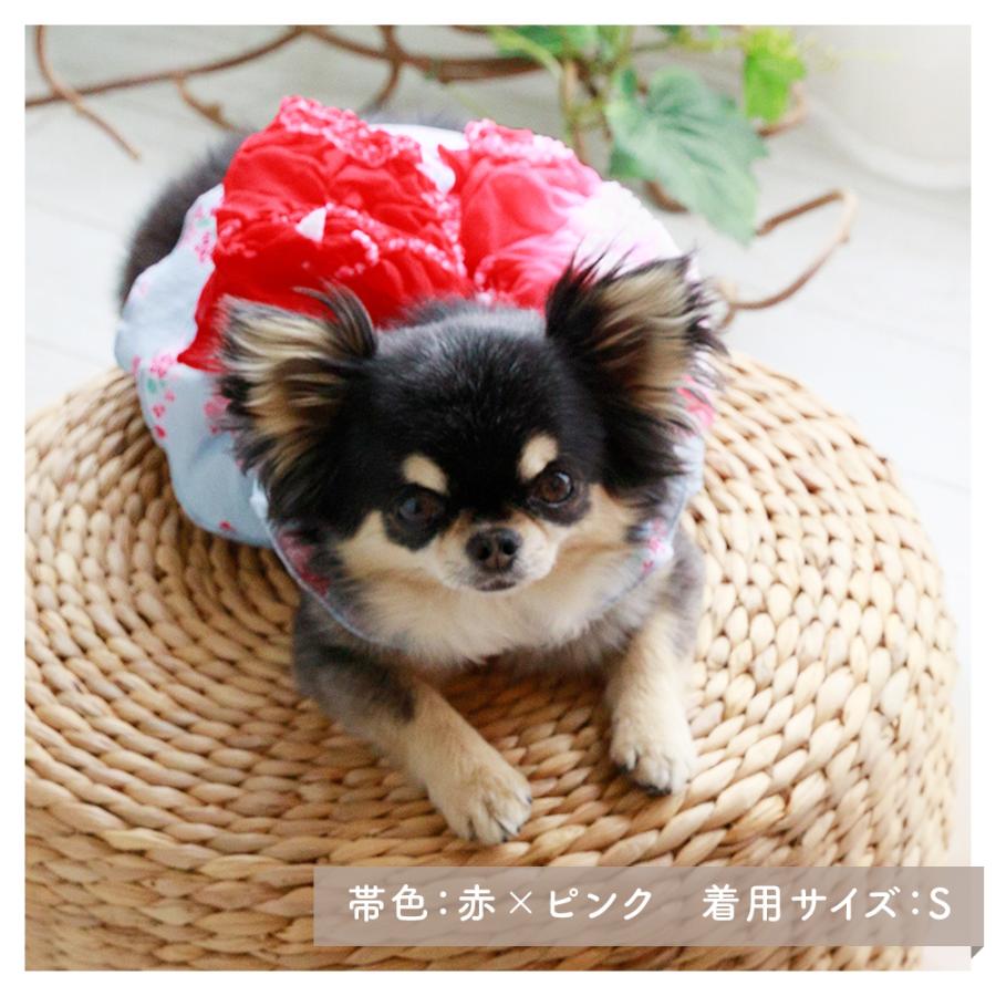 ココアトワ]サンドレスゆかた さくらんブーケ cocoAtoi 浴衣 犬 服