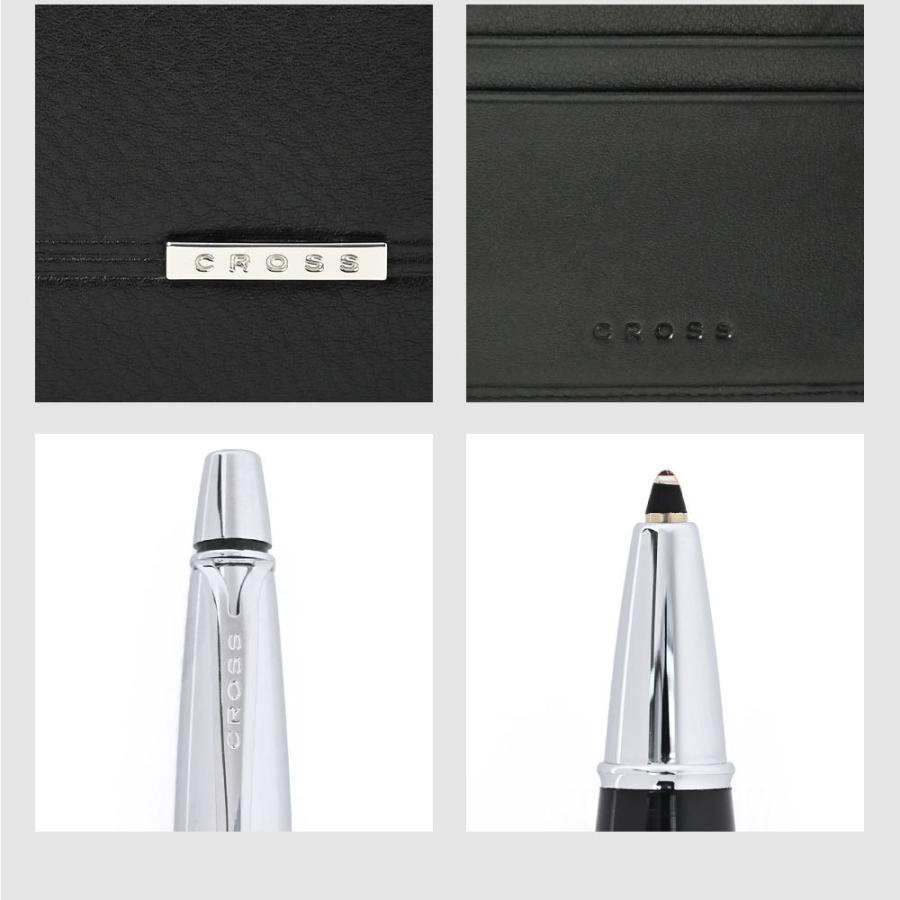 CROSS（クロス） ウォレット ＆ ボールペン セット 本革 リアルレザー