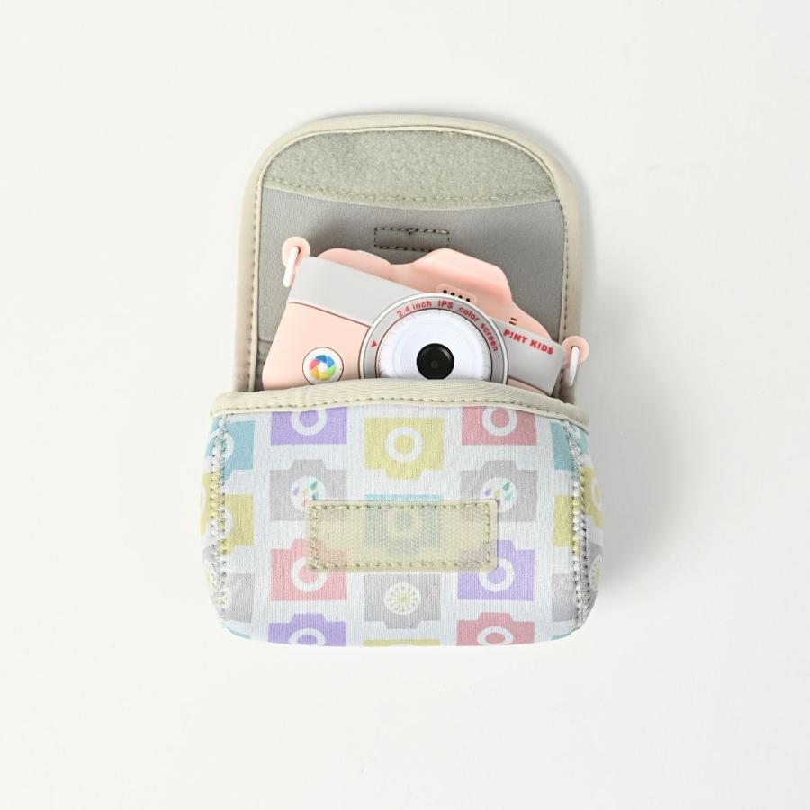 カメラ専用クッションポーチ ピントキッズ オリジナルデザイン ピントキッズカメラ 持ち歩き 保護 収納 |  | 04