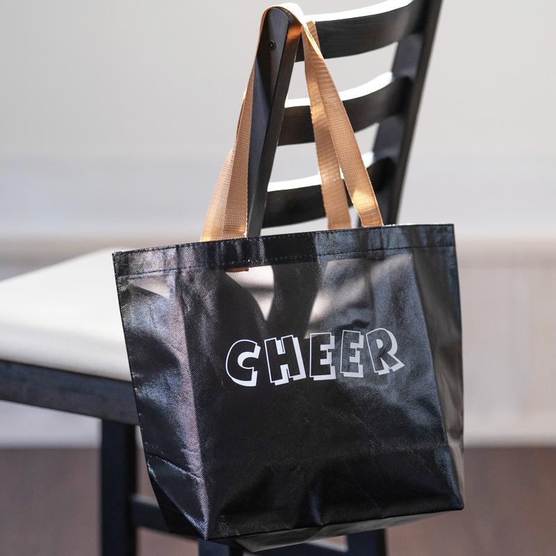 チア トートバッグ コーティングバッグ 不織布 CHEER エイティズ チア