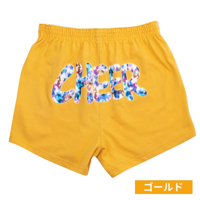 チアパン べっこう柄/ブルー キッズ ジュニア 子供 大人 ショート