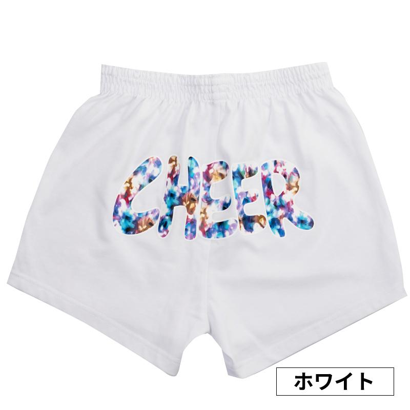 チアパン べっこう柄/ブルー キッズ ジュニア 子供 大人 ショート