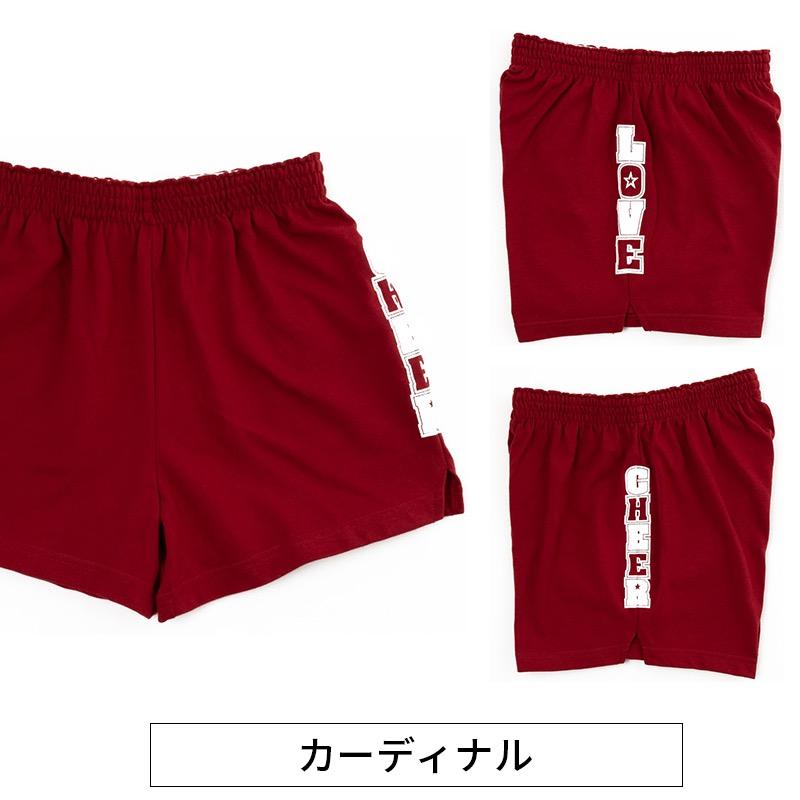 チアパン サイドLOVE CHEER キッズ ジュニア 子供 大人 ショートパンツ
