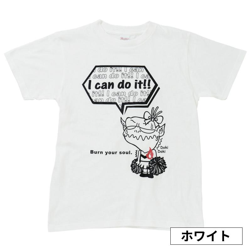 チア Tシャツ チキンハートのモンスター キッズ ジュニア 子供 大人 練習着 半袖 白 エイティズ｜eightiescheer｜02