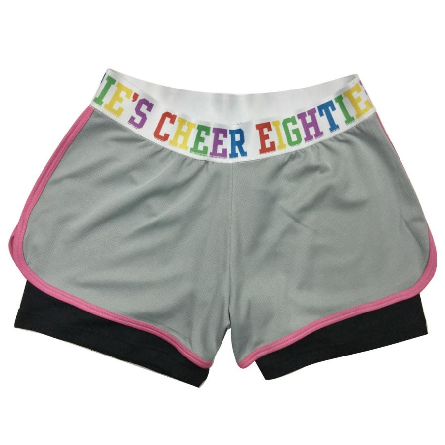コパンキッズチアのユニフォーム　上JL 下JM＋長袖インナー チアパン インナー付き ショートパンツ 練習着 JS/JM/JL/S/M/L