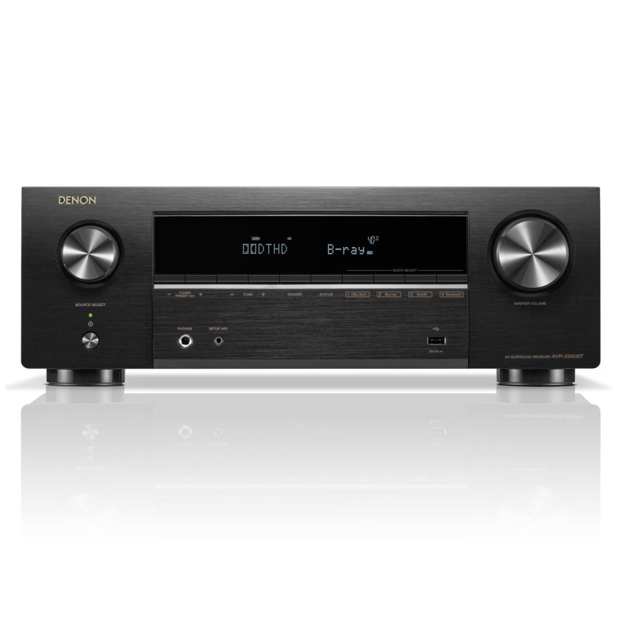 DENON AVR-X580BTK 5.2ch AV サラウンドレシーバー ブラック 新品 送料無料 | DENON