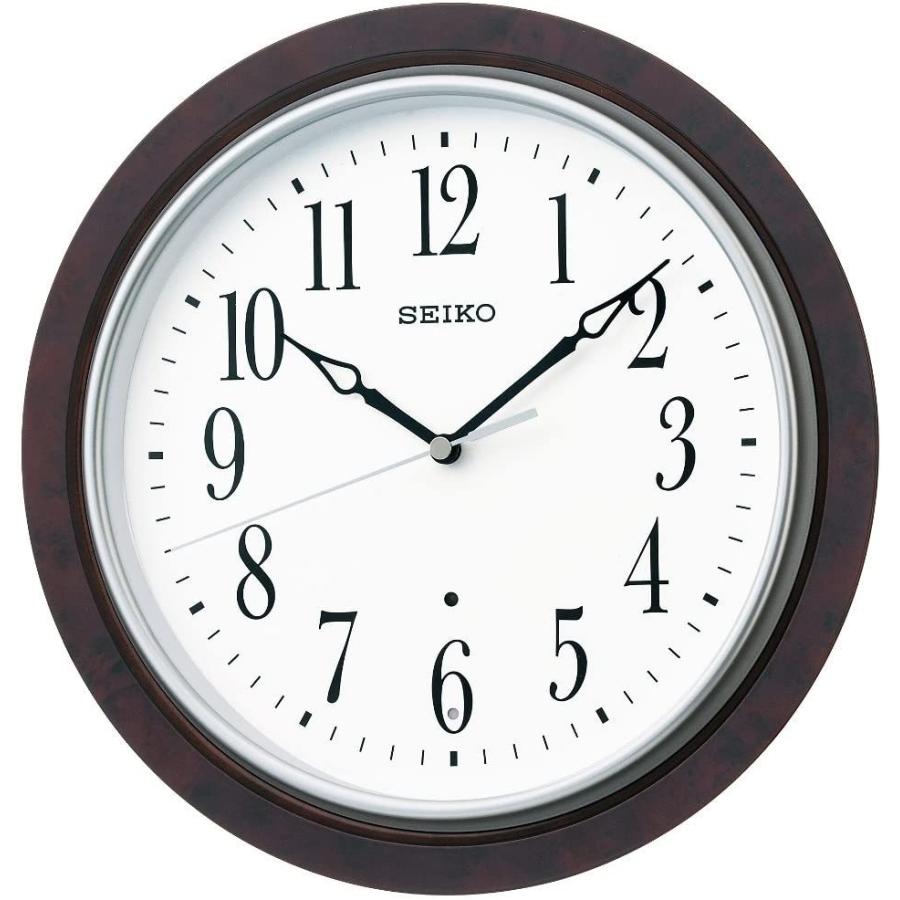 セイコータイムクリエーション KX391B 電波掛時計 濃茶木目模様 新品 送料無料 | SEIKO