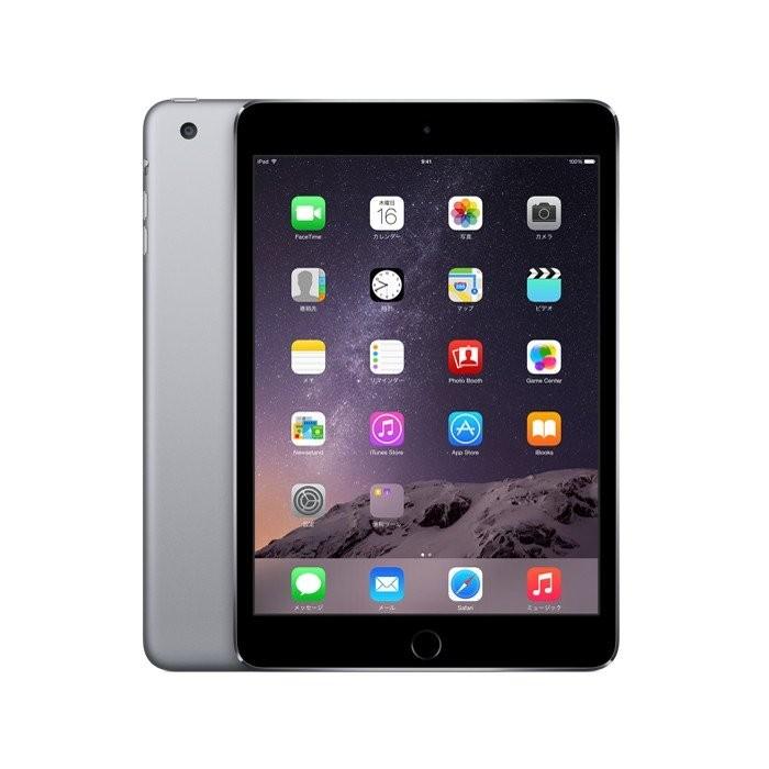 iPad アップル Apple mini 3 Wi-Fiモデル 16GB スペースグレイ MGNR2J