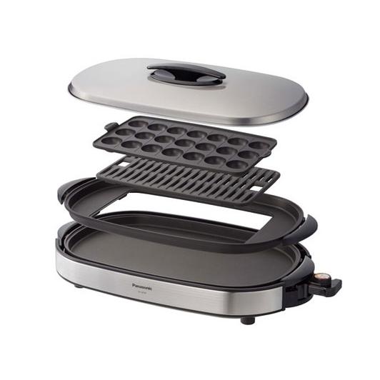 パナソニック NF-W300-S ホットプレート プレート3枚付き  シルバー 新品 送料無料 | Panasonic
