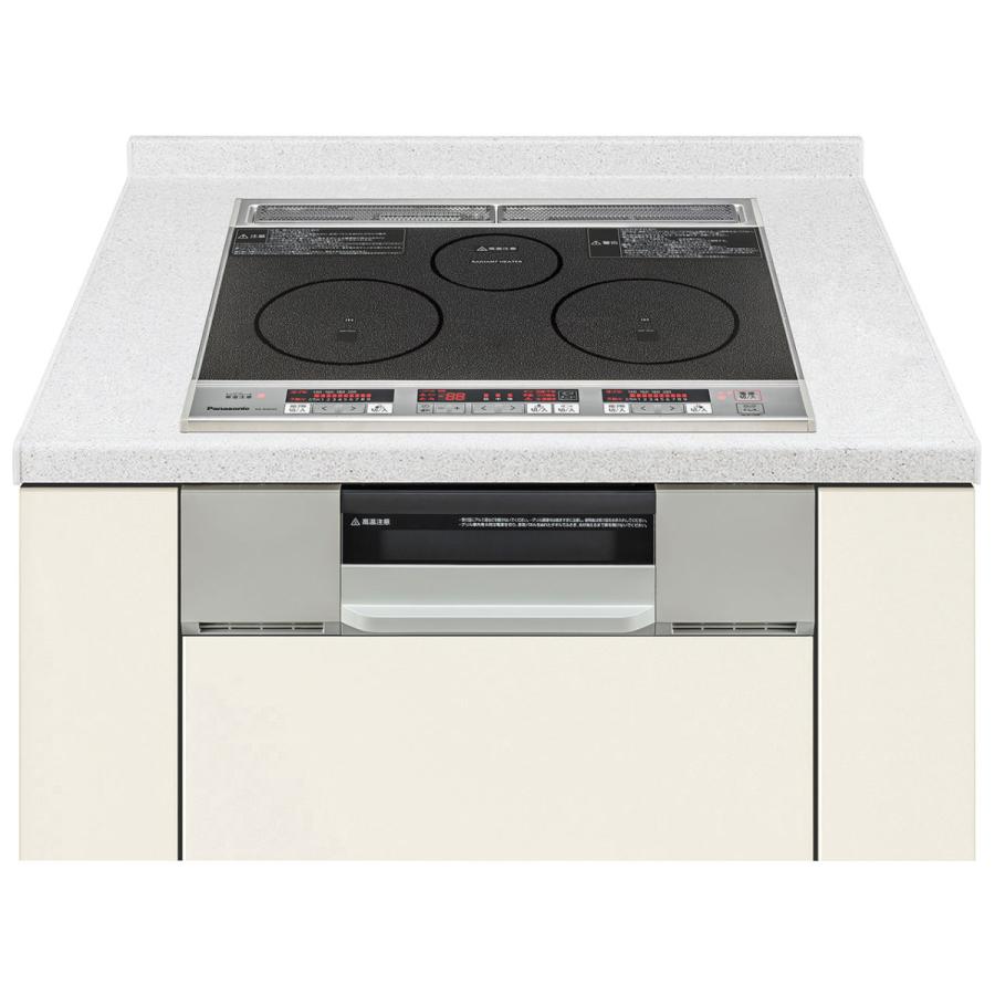 パナソニック KZ-G32AS IHクッキングヒーター ビルトインタイプ 2口IH+ラジエント ブラック/グレイッシュシルバー 新品 送料無料 | Panasonic